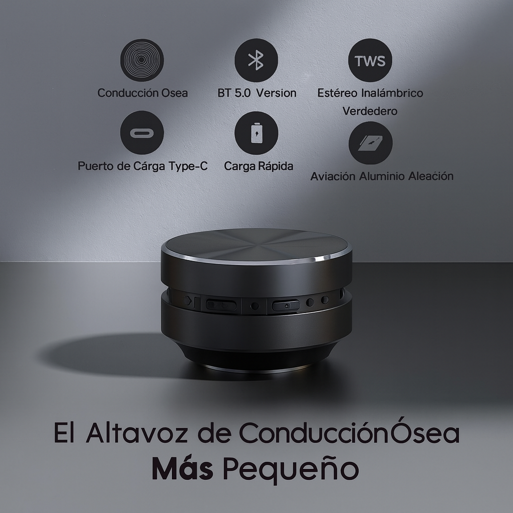 SoundVibraz™ - Altavoz de Resonancia (Edición Aluminio)